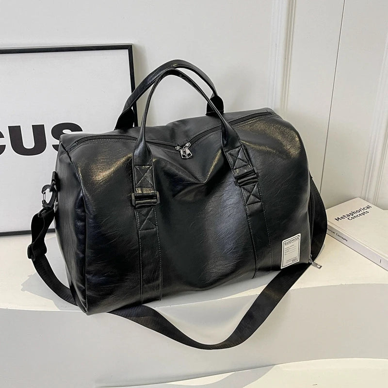Multi functional sports and fitness bag, short distance travel bag, large capacity, lightweight crossbody luggage bag