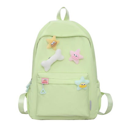 Student's simple and versatile backpack, small and fresh