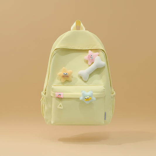 Student's simple and versatile backpack, small and fresh