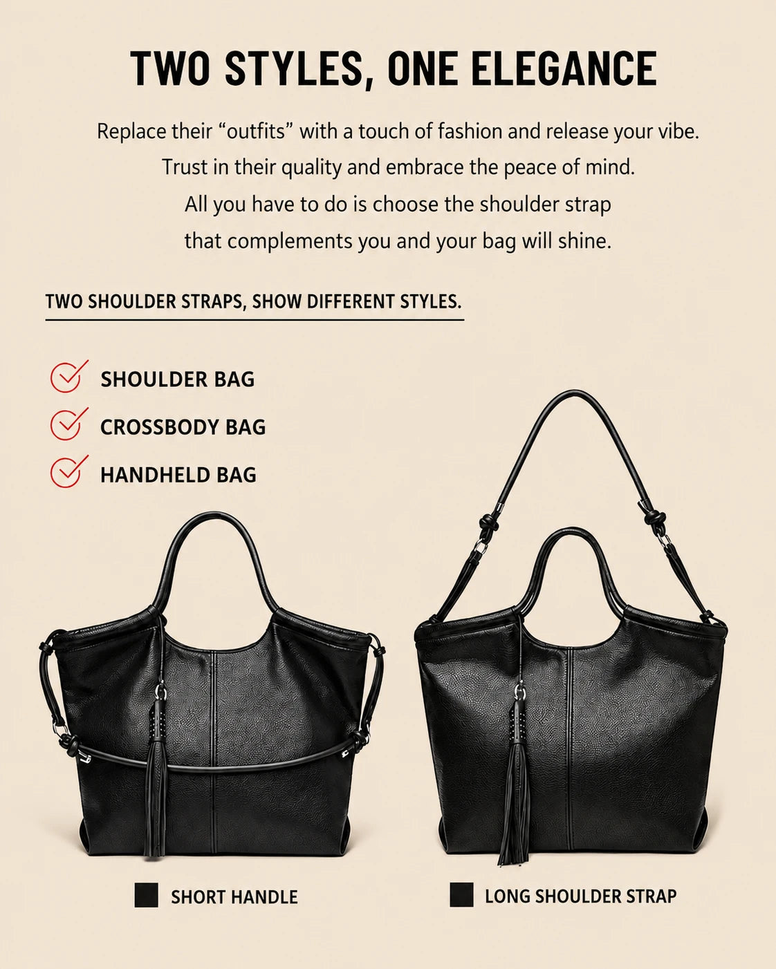 Large capacity women's 2026 summer commuting bags, casual retro women's single shoulder handbags
