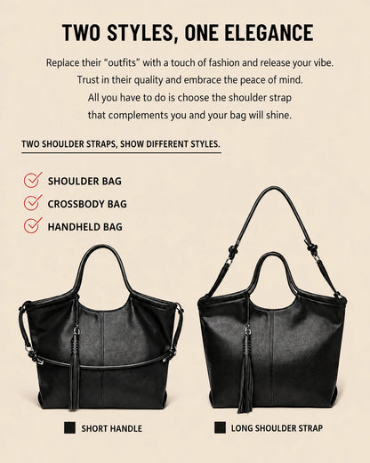 Large capacity women's 2026 summer commuting bags, casual retro women's single shoulder handbags