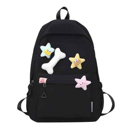 Student's simple and versatile backpack, small and fresh