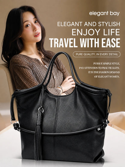 Large capacity women's 2026 summer commuting bags, casual retro women's single shoulder handbags