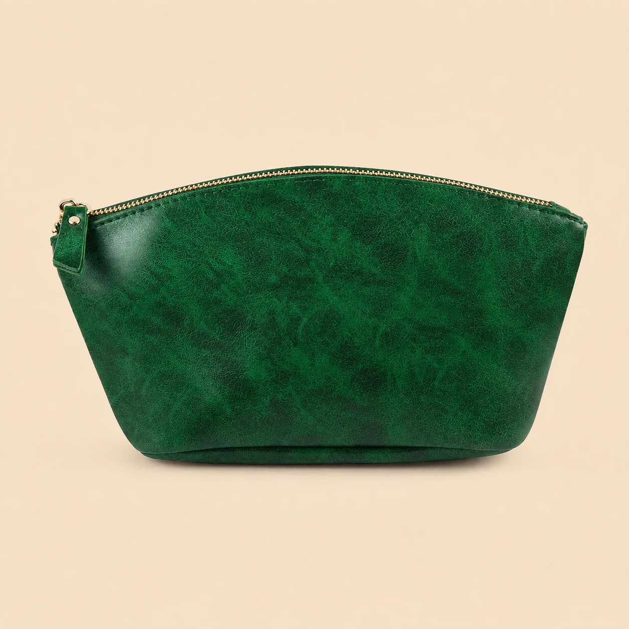 Retro Crazy Horse Leather Makeup Bag