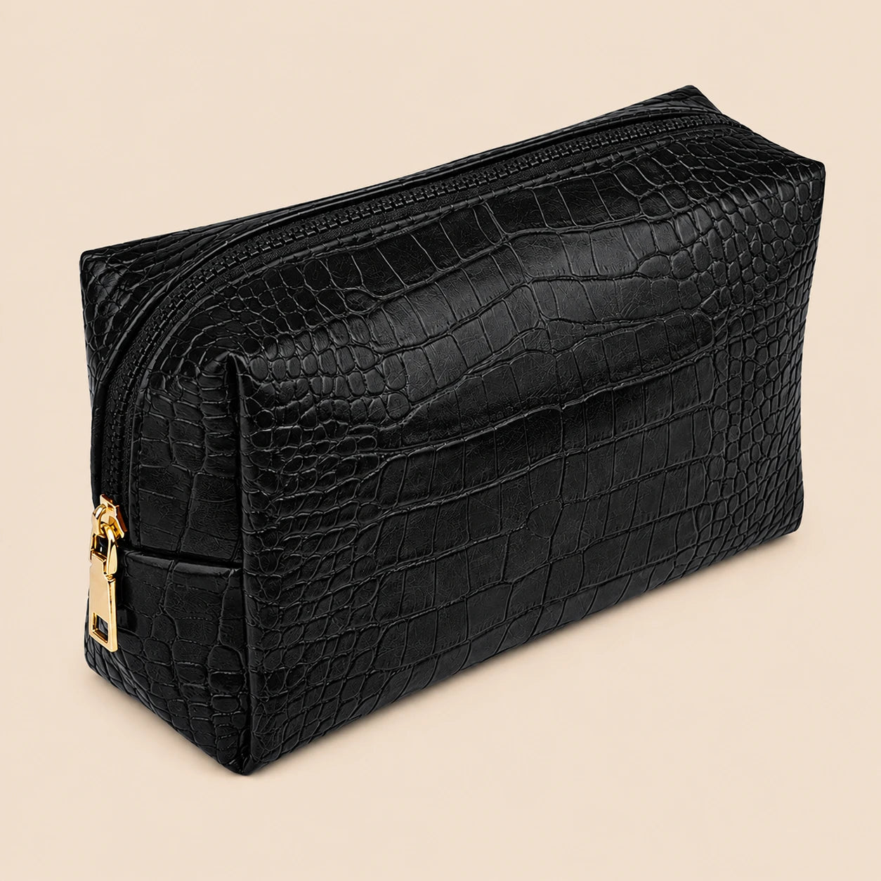 Luxury Crocodile Pattern PU Makeup Bag