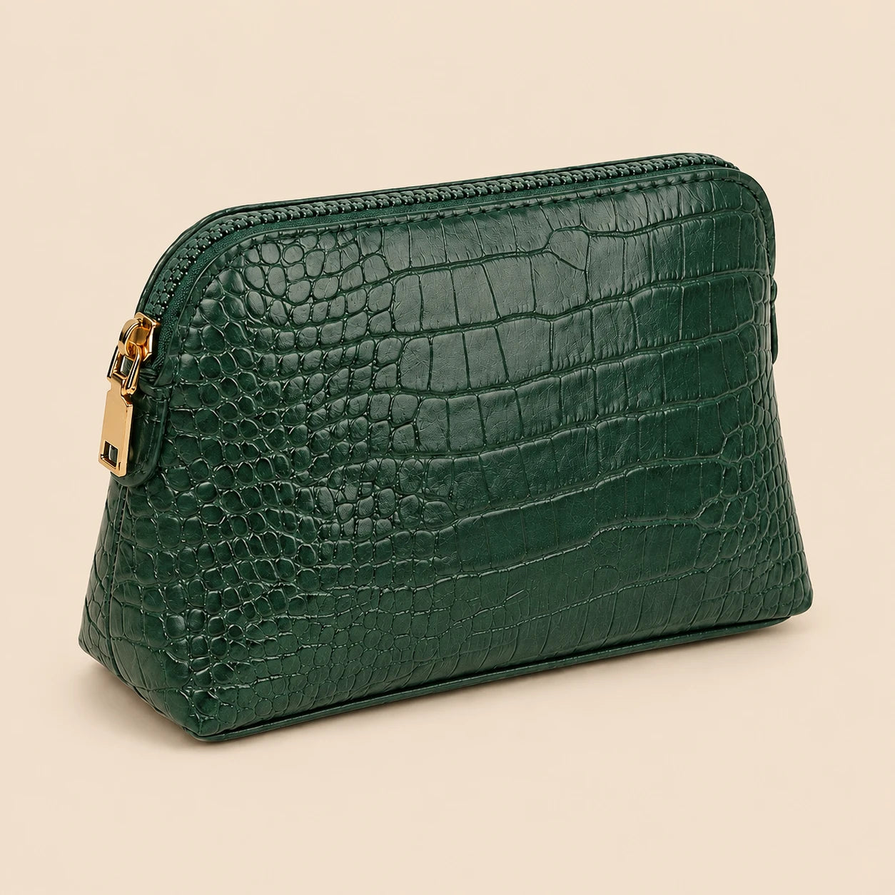 Luxury Crocodile Pattern PU Makeup Bag