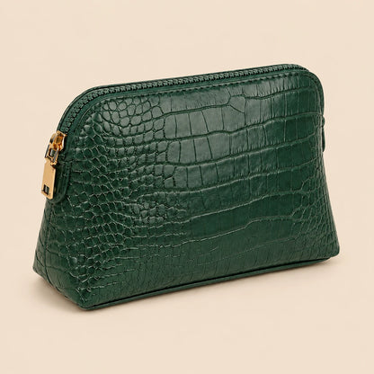 Luxury Crocodile Pattern PU Makeup Bag