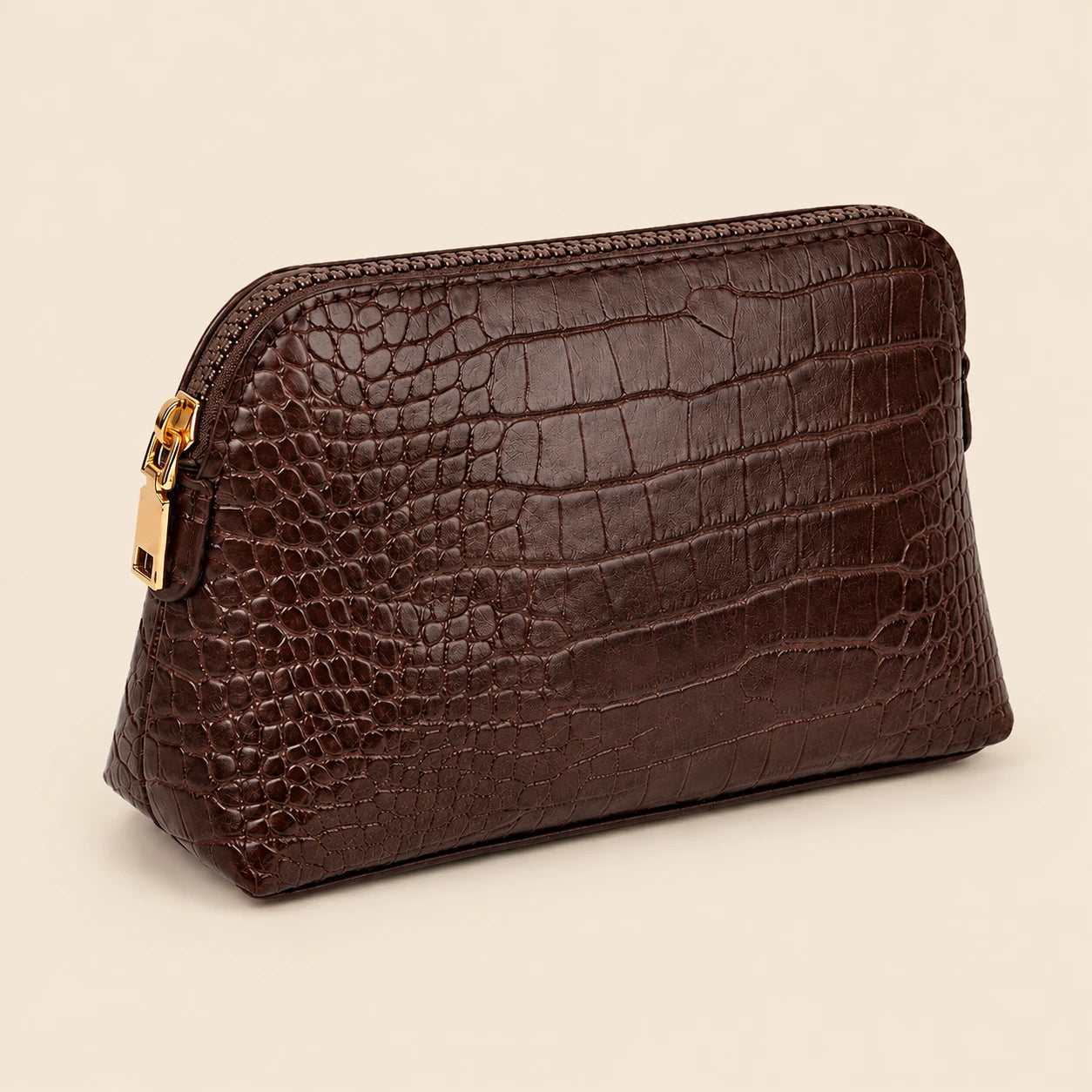 Luxury Crocodile Pattern PU Makeup Bag