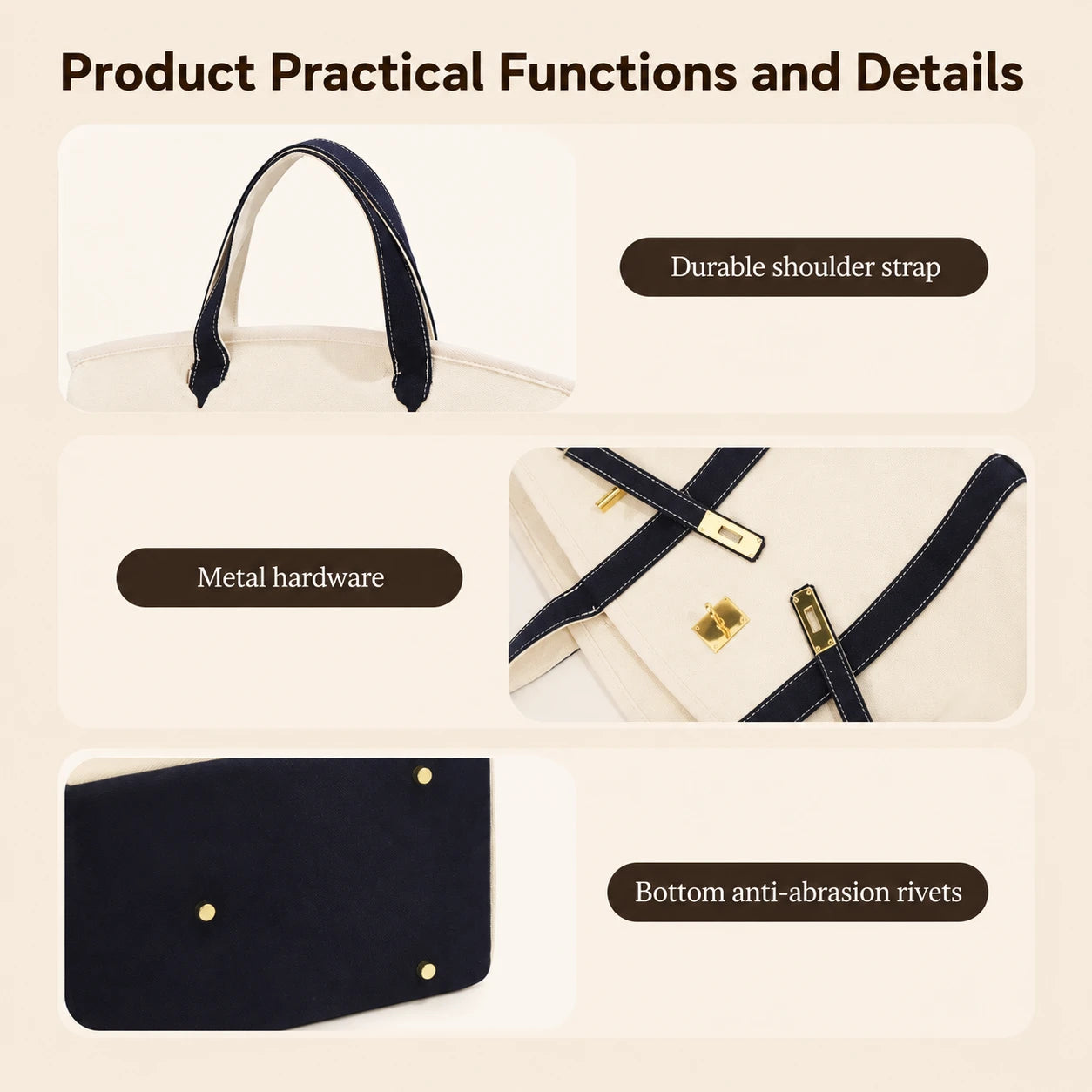 Canvas Multi-purpose Tote Bag
