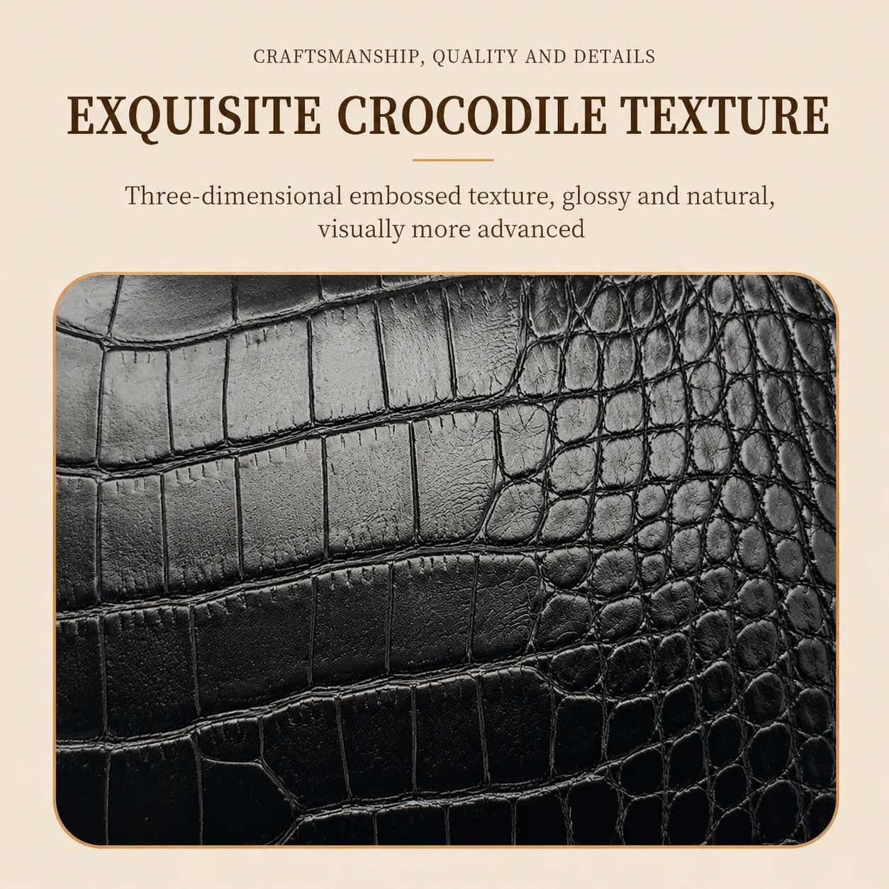 Luxury Crocodile Pattern PU Makeup Bag