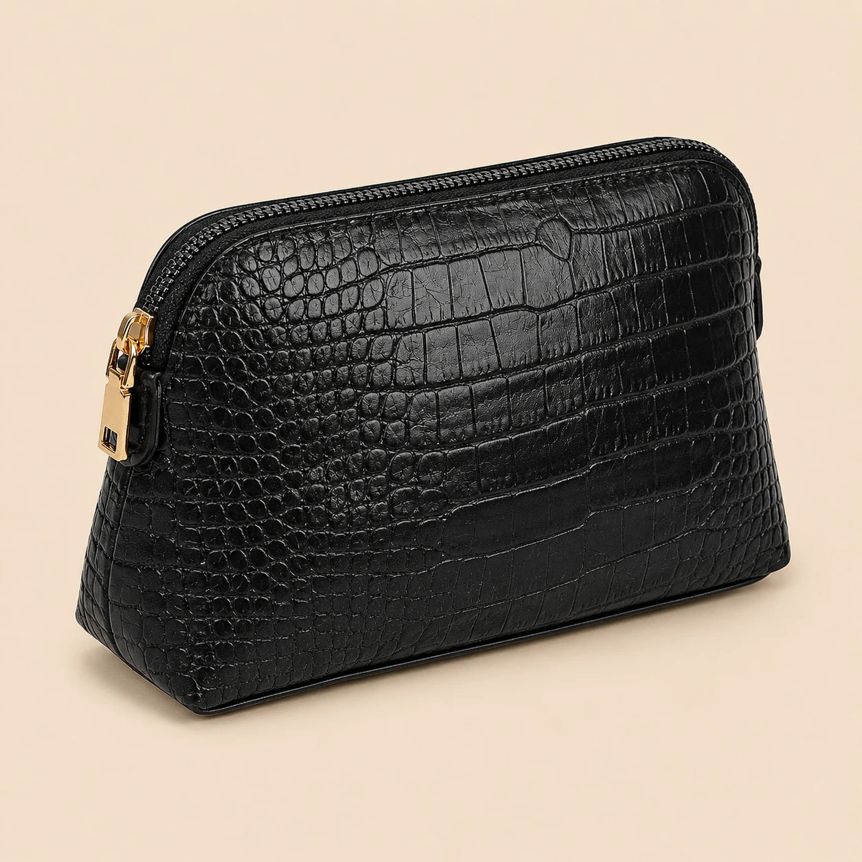 Luxury Crocodile Pattern PU Makeup Bag